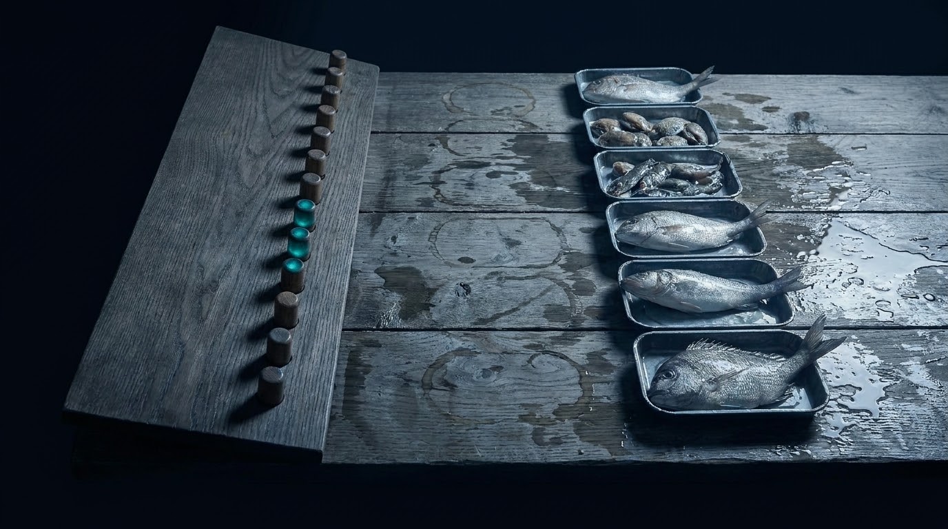 Read from the record outward, which is the direction a missing thing shows up