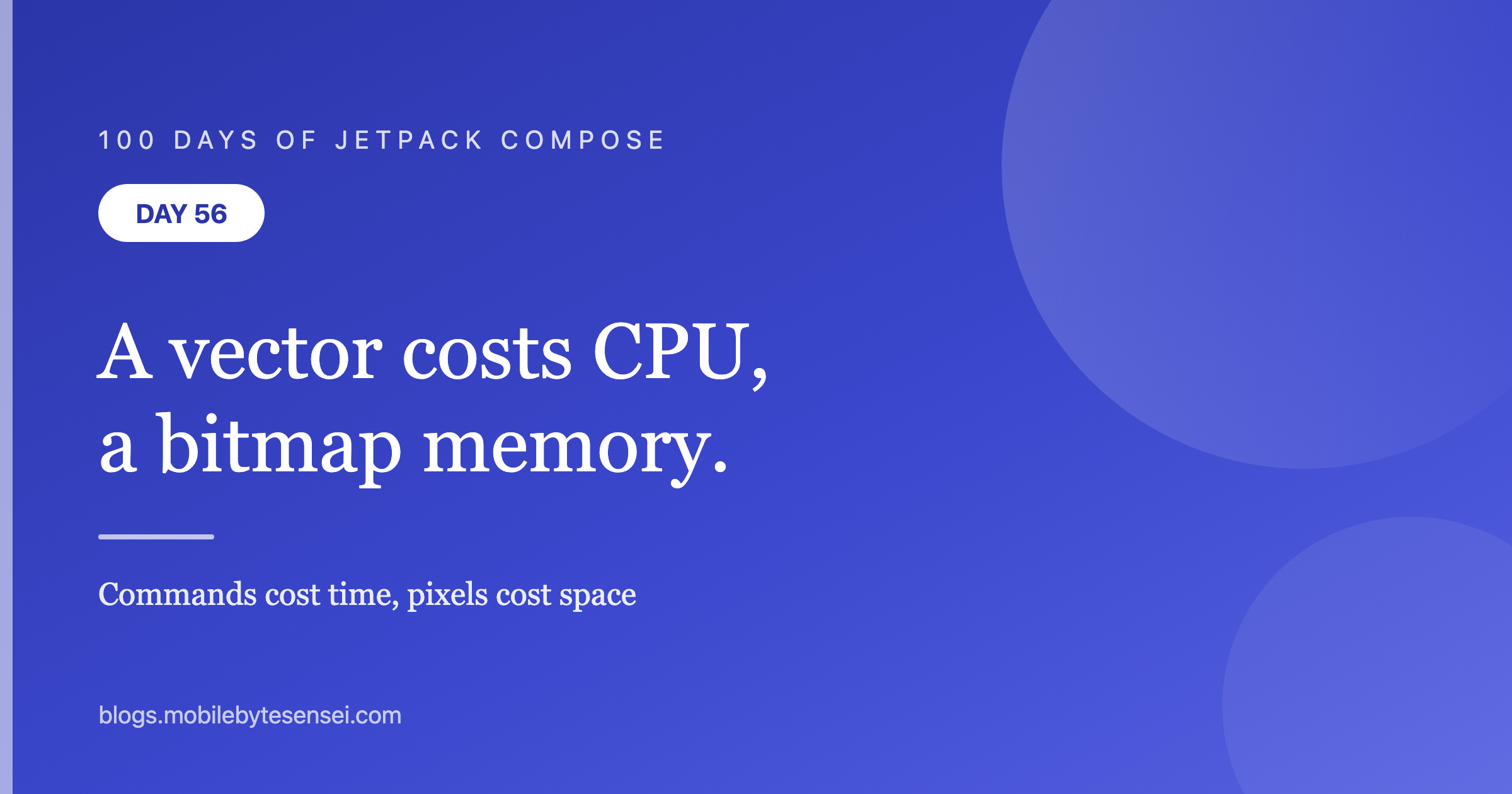 Day 56 — A vector costs CPU once, a bitmap costs memory forever