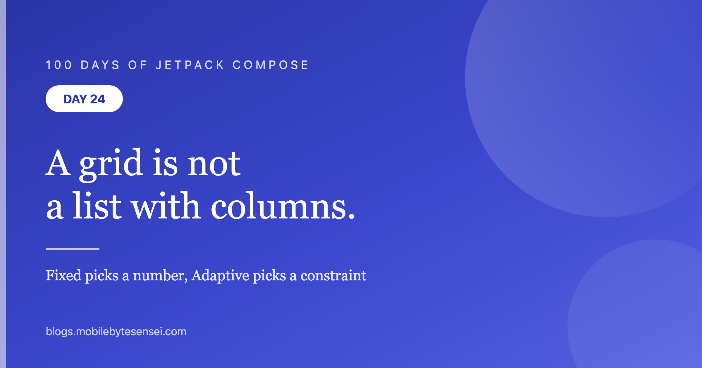 Day 24 — A grid is not a list with two columns