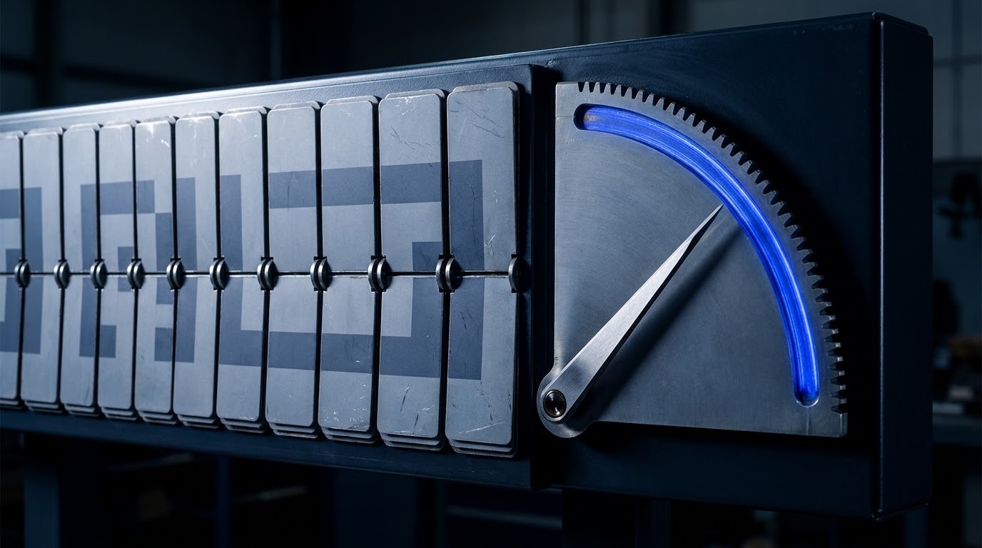 The row settled and its index left behind, each mechanism correct on its own