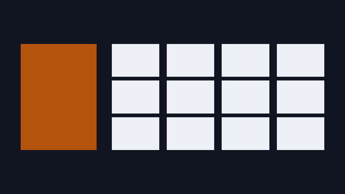 One source changed, and every derived asset in the matrix following