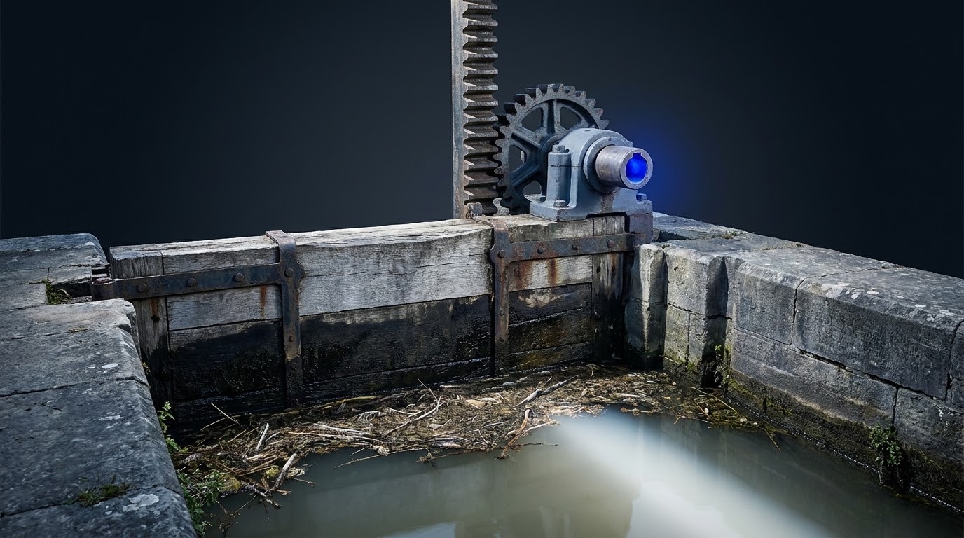 Everything that holds water back is working; nothing exists to let it through