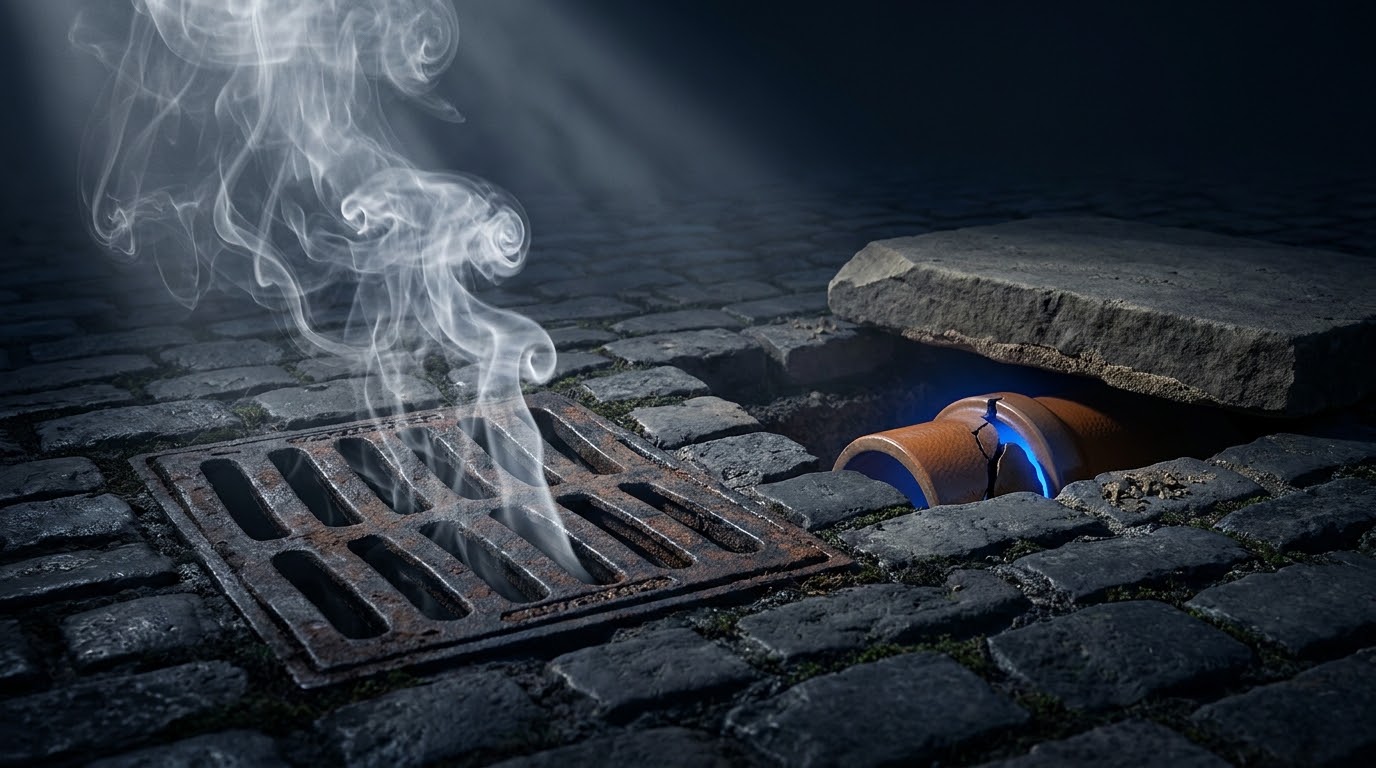 The symptom appears where it can escape, not where the fault is